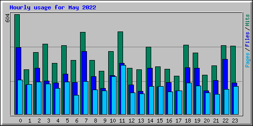 Hourly usage for May 2022