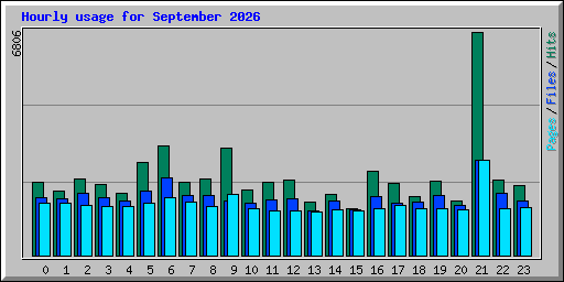 Hourly usage for September 2026
